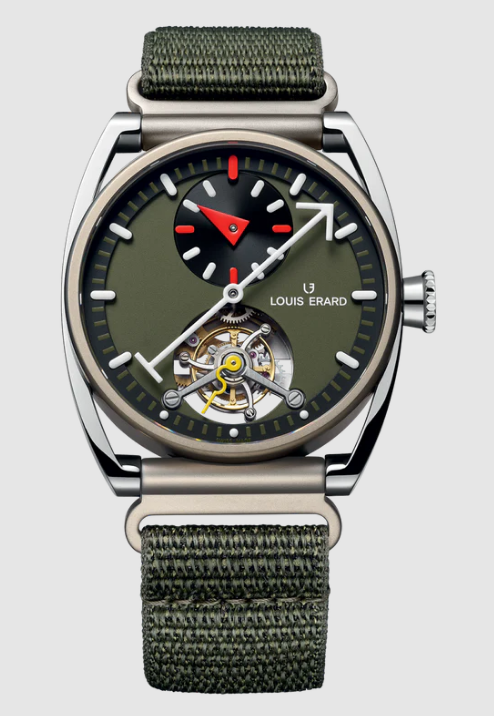 Louis Erard x alain silberstein LE RÉGULATEUR TOURBILLON LOUIS ERARD X ALAIN SILBERSTEIN KHAKI 9356TT06.BTT89 Replica watch